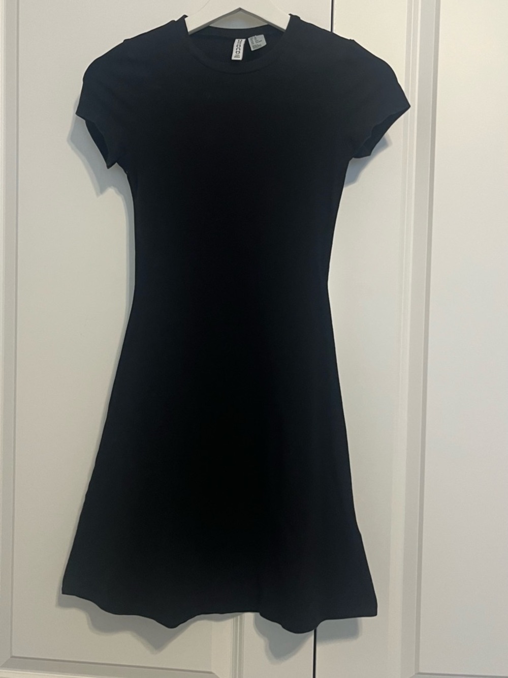 Divided Classic Black Short-Sleeve Skater Dress